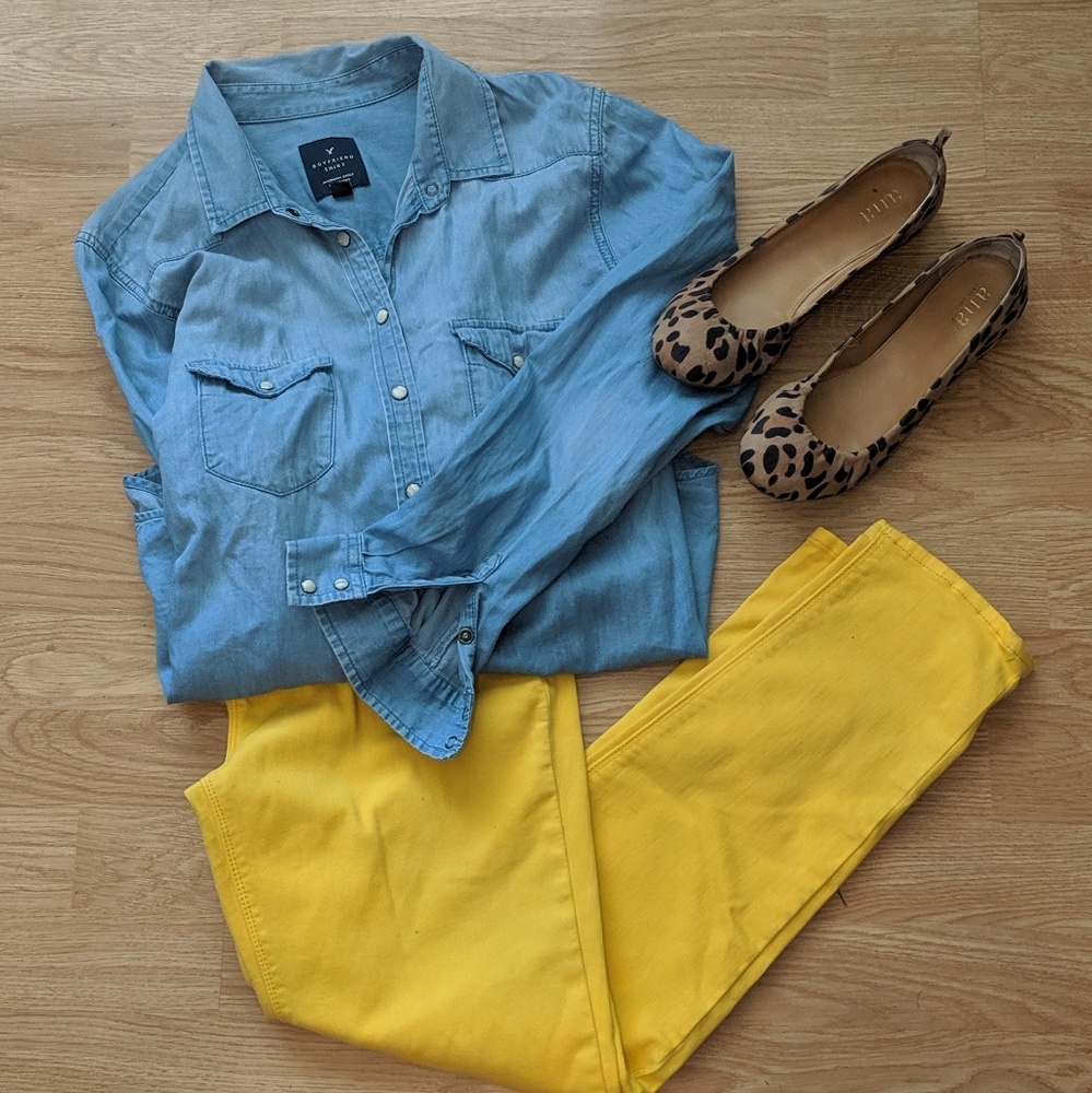 Mustard Yellow Skinny Pants